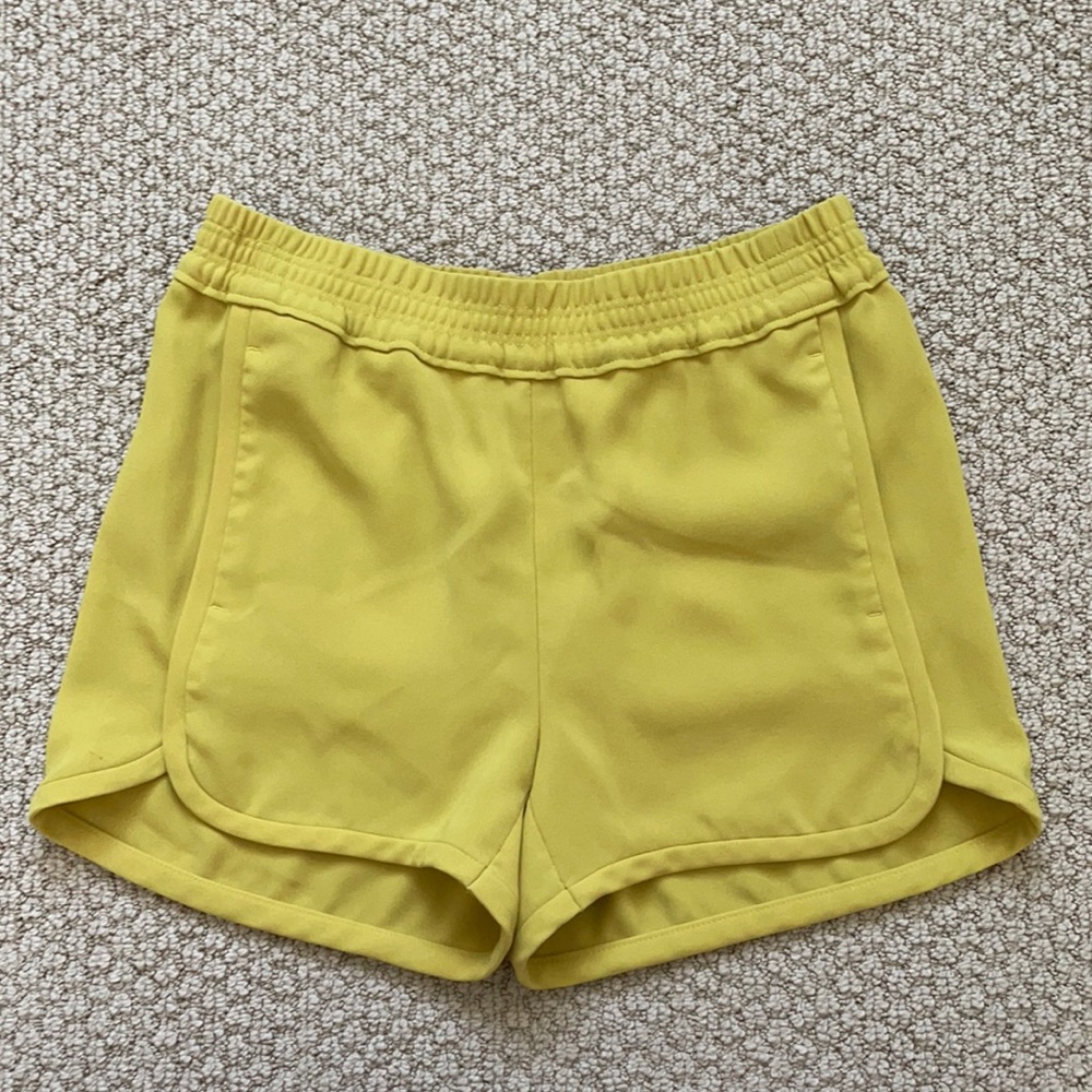 J. Crew Yellow Pull on Shorts Sz 2